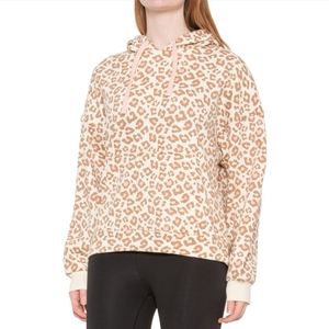 NWT UGG Women's Kes Fleece Leopard Hoodie Size S